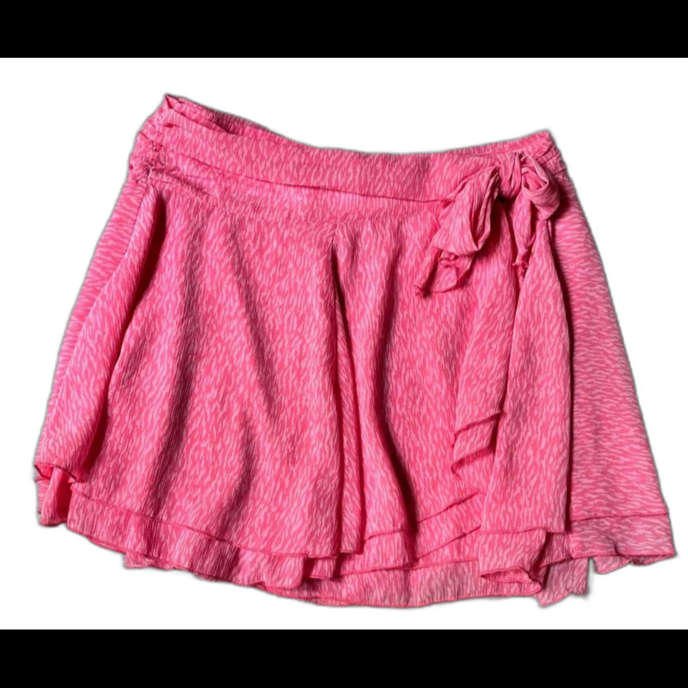 Aerie chiffon wrap mini skirt